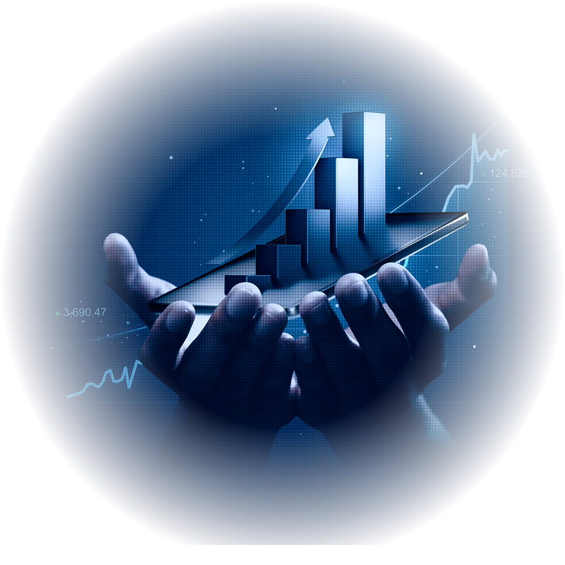 chart in hands