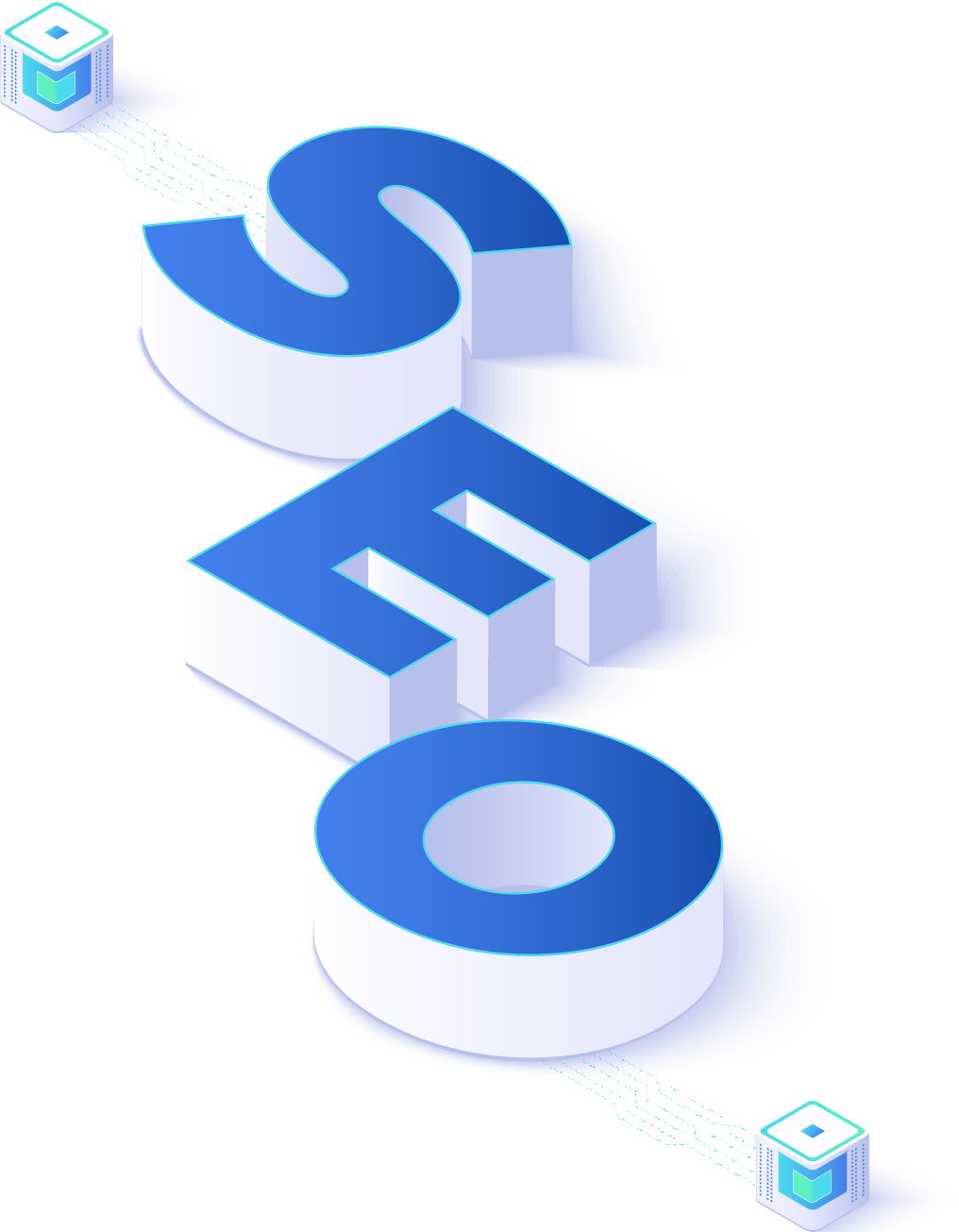 seo word is on the flat